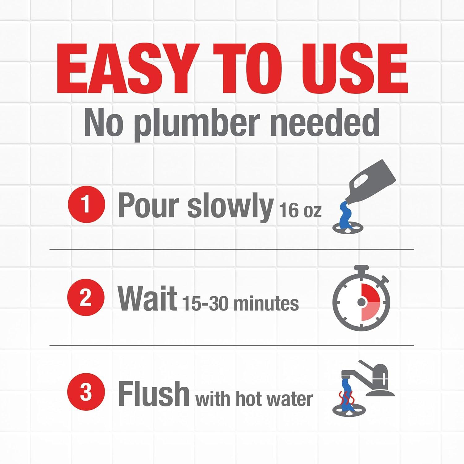 image:imageDrano Max Gel Drain Clog Remover amp Cleaner FastActing to Unclog Standing Water amp Remove Hair Grease amp Food Blockages Safe for all Pipes amp Septic Kitchen Sinks Bathroom Showers amp Tubs 80 Oz80 Fl Oz Pack of 2