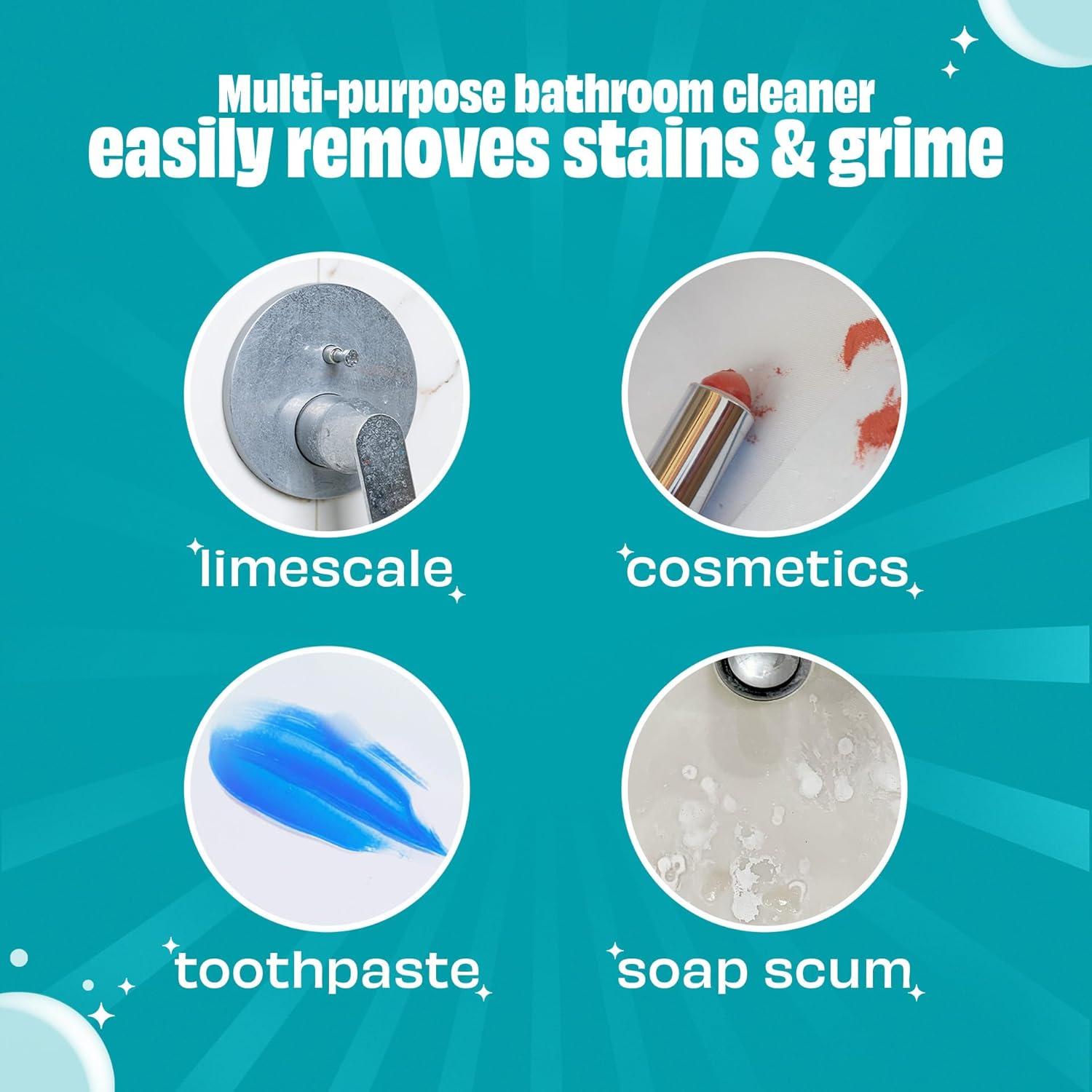 image:imageScrubbing Bubbles Easy Clean Foaming BleachFree Bathroom All Purpose Cleaner FastActing Foam Cleans Limescale Dirt and Grime on Showers Sinks Toilets Tiles Counters amp More 32oz Spray32 Fl Oz Pack of 1