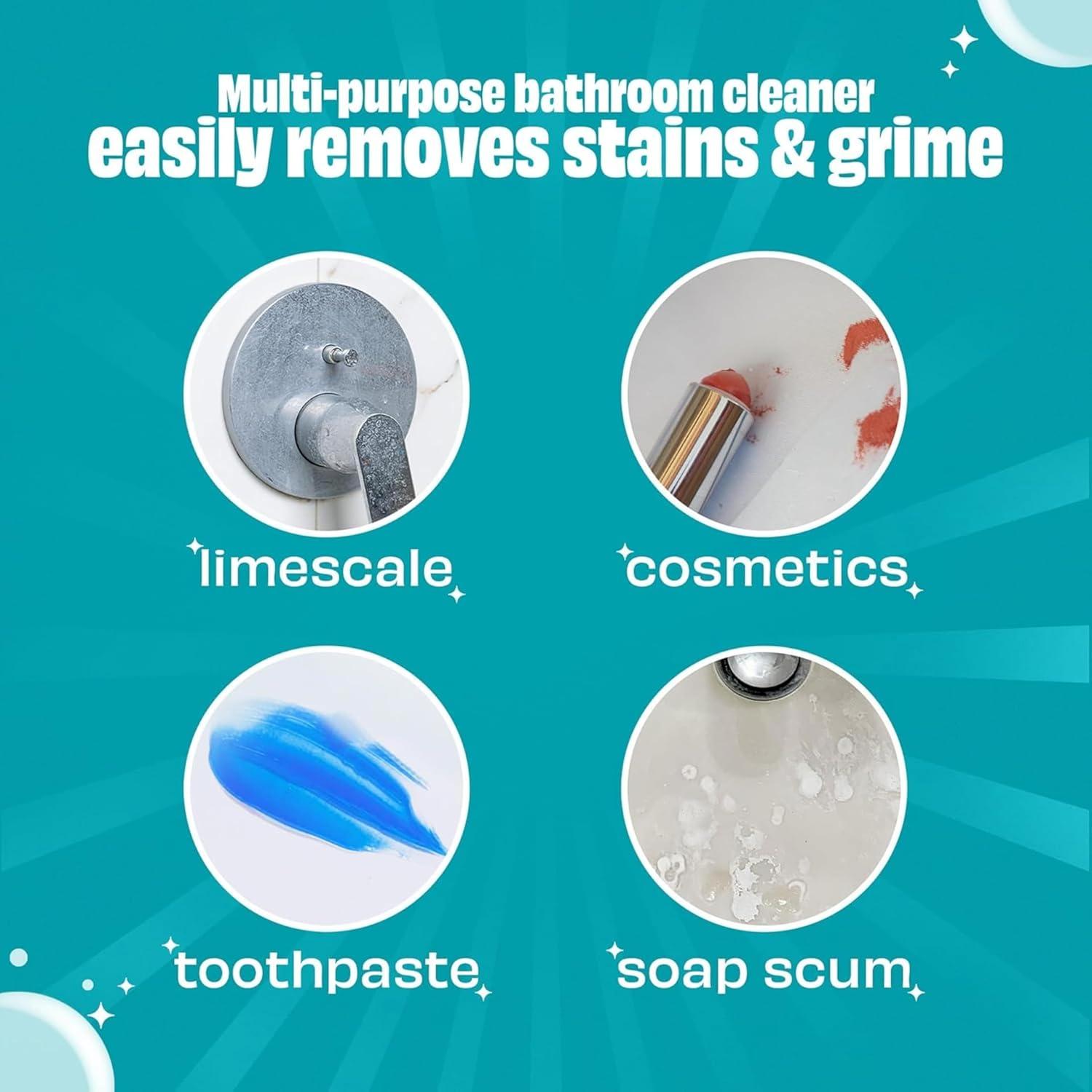 image:imageScrubbing Bubbles Easy Clean Foaming BleachFree Bathroom All Purpose Cleaner FastActing Foam Cleans Limescale Dirt and Grime on Showers Sinks Toilets Tiles Counters amp More 32oz Spray32 Fl Oz Pack of 2