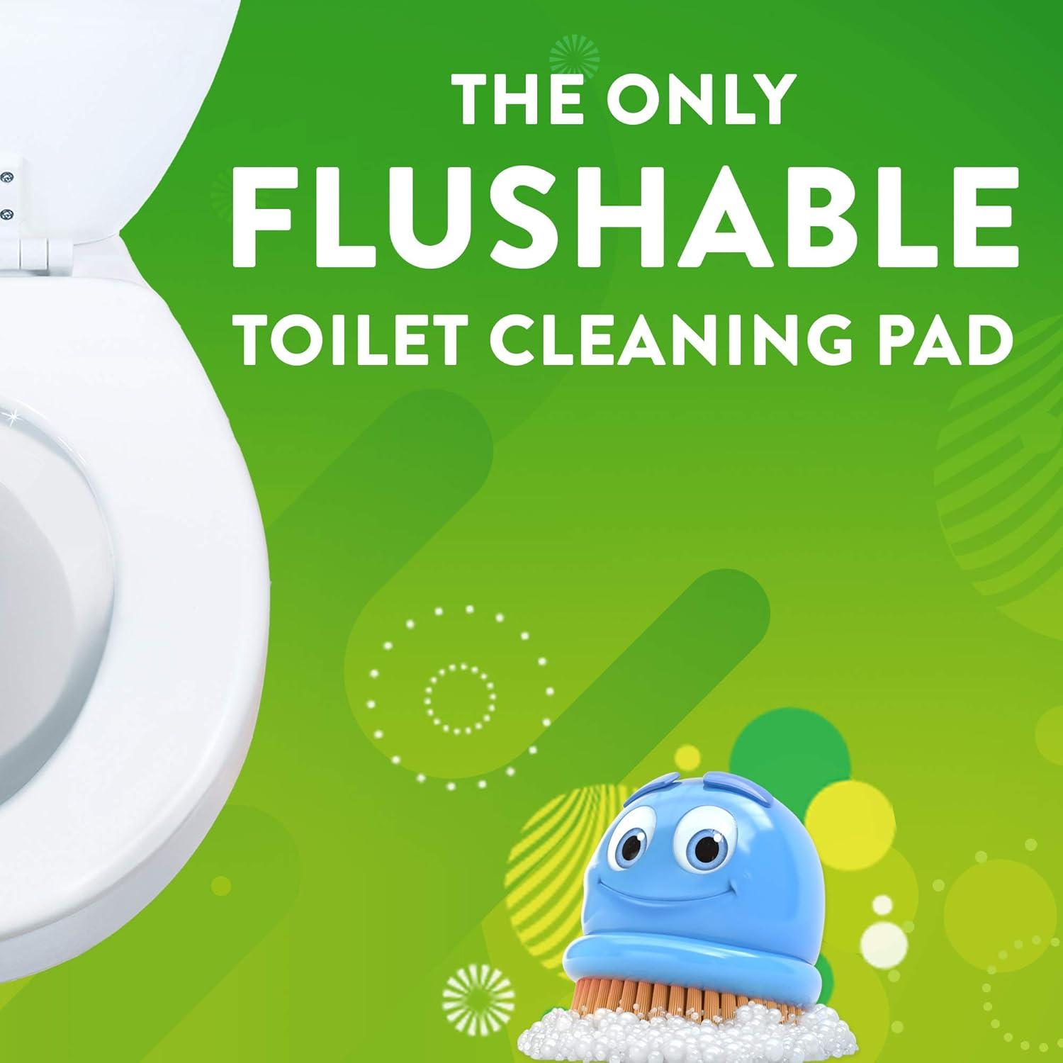 image:imageScrubbing Bubbles Flushable Toilet Bowl Wand Cleaner Refills Fresh Brush Cleaner Toilet Refill Pads Removes Limescale amp Odors Citrus Scent 20 Count Pack of 110 Count Pack of 4