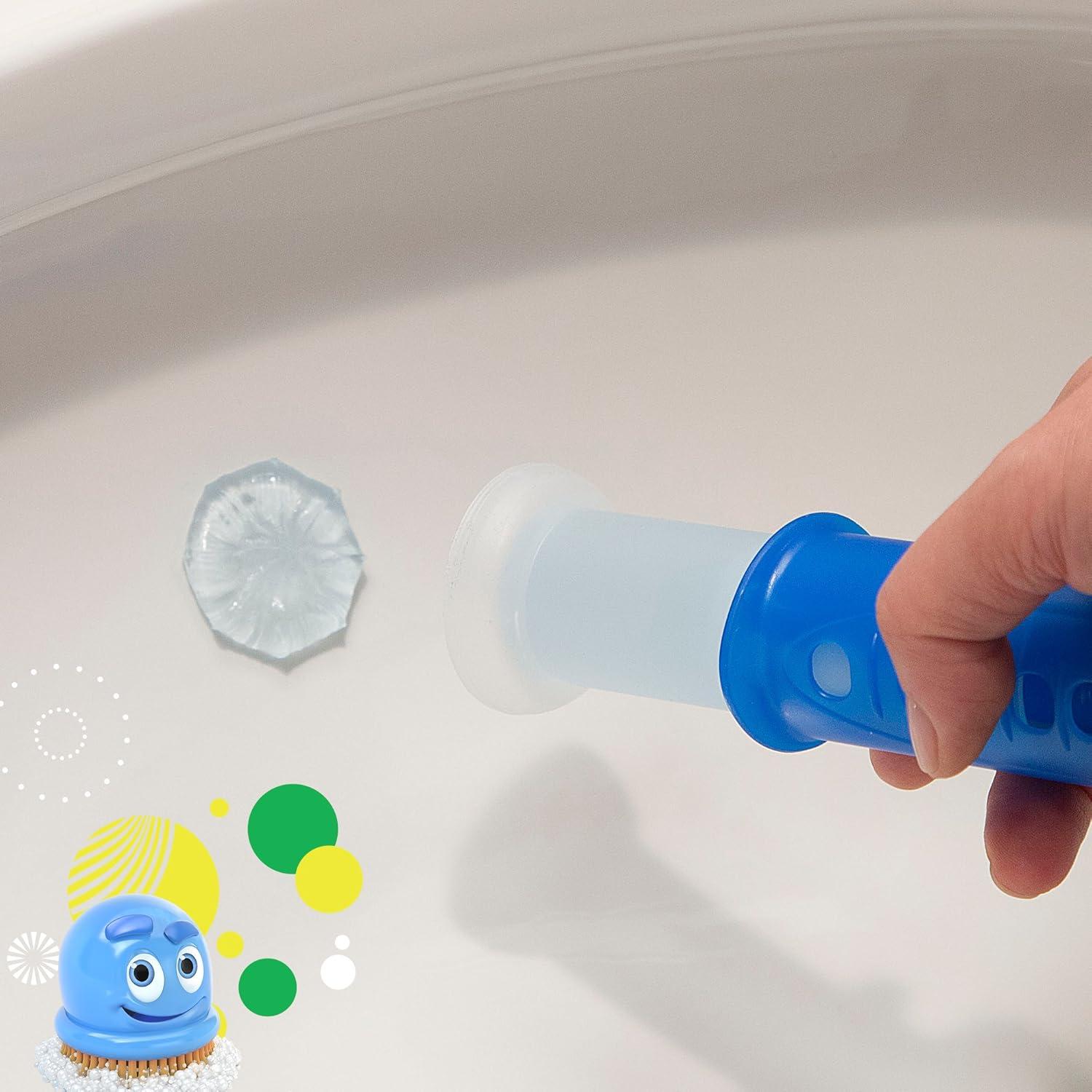 image:imageScrubbing Bubbles Fresh Gel Toilet Bowl Cleaning Stamps Helps Keep Toilet Clean and Helps Prevent Limescale amp Rings Citrus Scent 1 Dispenser with 6 Fresh Gel Stamps134 Ounce Pack of 2