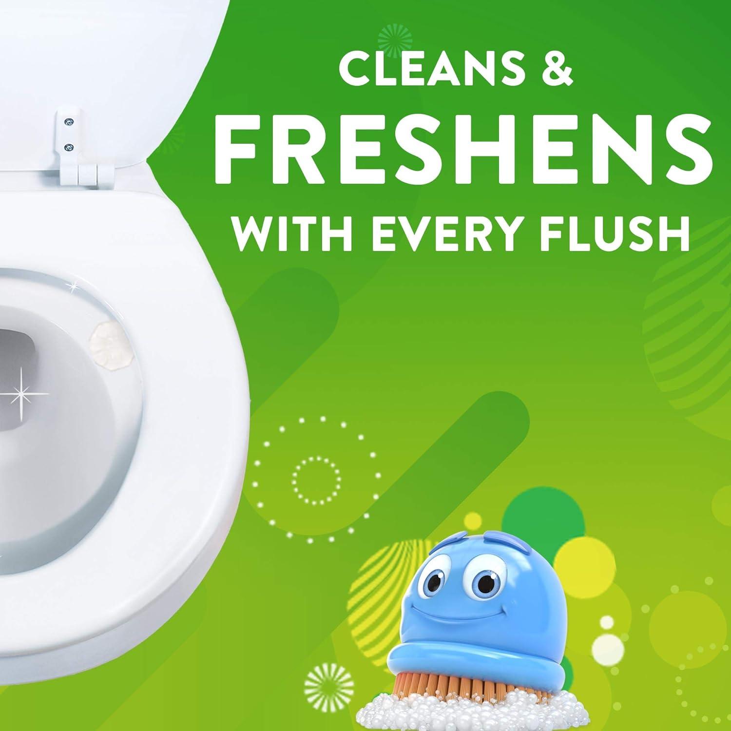 image:imageScrubbing Bubbles Fresh Gel Toilet Bowl Cleaning Stamps Helps Keep Toilet Clean and Helps Prevent Limescale amp Rings Citrus Scent 1 Dispenser with 6 Fresh Gel Stamps134 Ounce Pack of 2