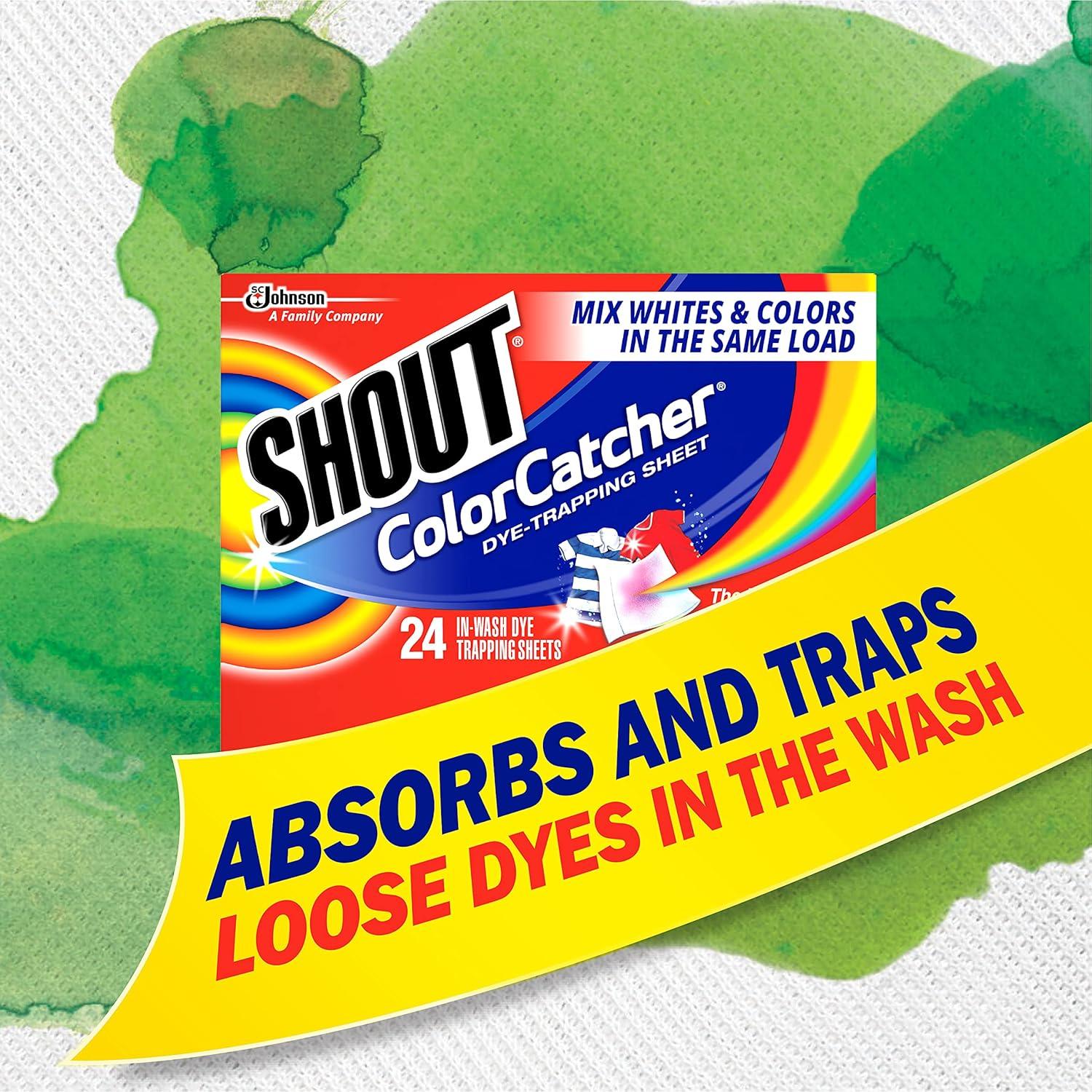 image:imageShout Color Catcher Sheets for Laundry Allow Mixed Washes Prevent Color Runs and Maintain Original Clothing 24 Count Pack of 1224 Count Pack of 12