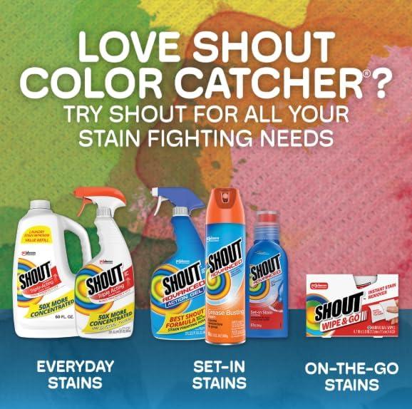 image:imageShout Color Catcher Sheets for Laundry Allow Mixed Washes Prevents Color Runs and Maintains Original Clothing 72 Count Pack of 4 288 Total Sheets72 Count Pack of 4