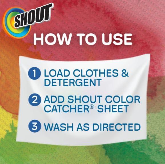 image:imageShout Color Catcher Sheets for Laundry Allow Mixed Washes Prevents Color Runs and Maintains Original Clothing 72 Count Pack of 4 288 Total Sheets72 Count Pack of 4