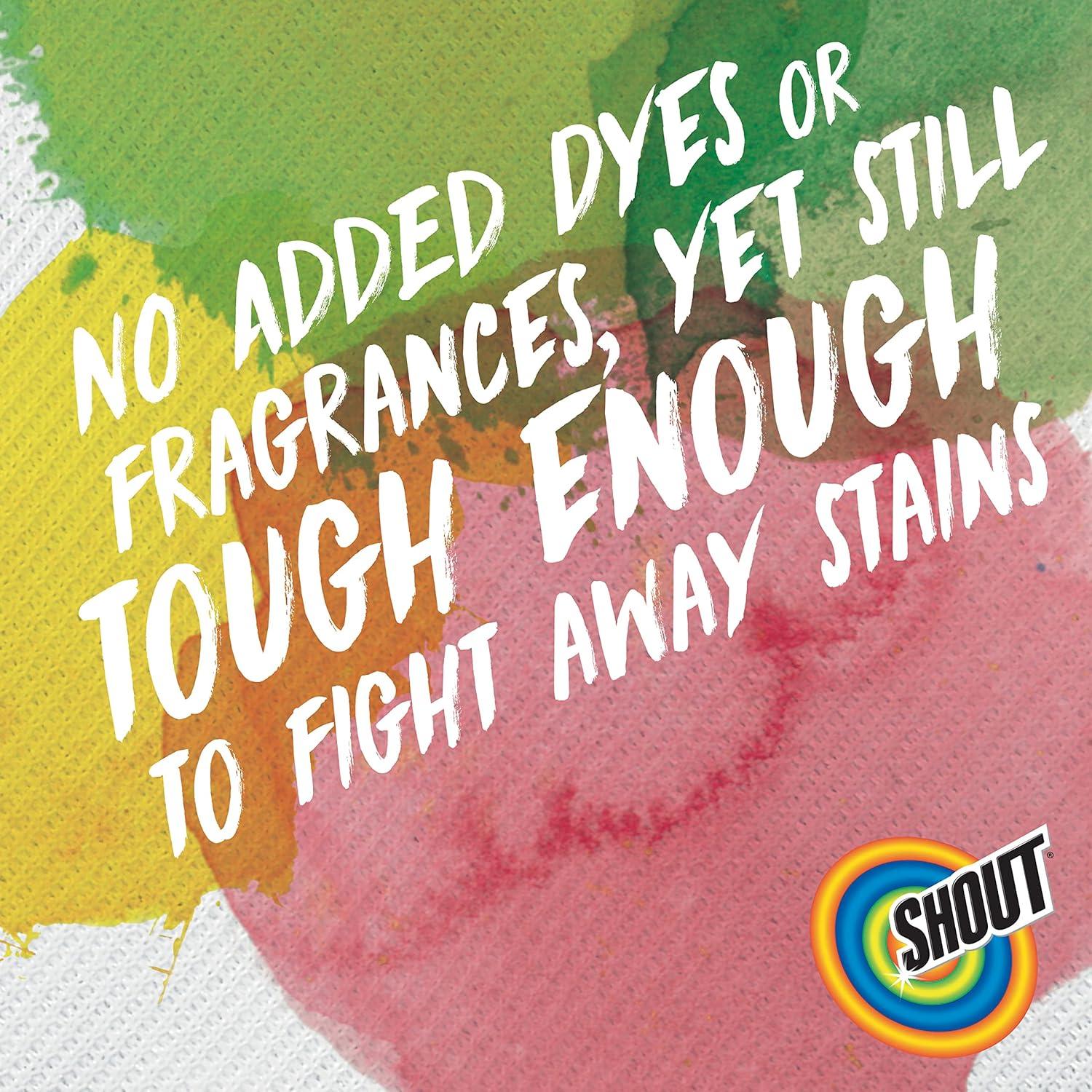 image:imageShout Free Laundry Stain Remover Spray Active Enzyme Formula is Fragrance Bleach and Dye Free Removes Everyday Stains including Baby Stains 22oz Spray22 Fl Oz Pack of 2