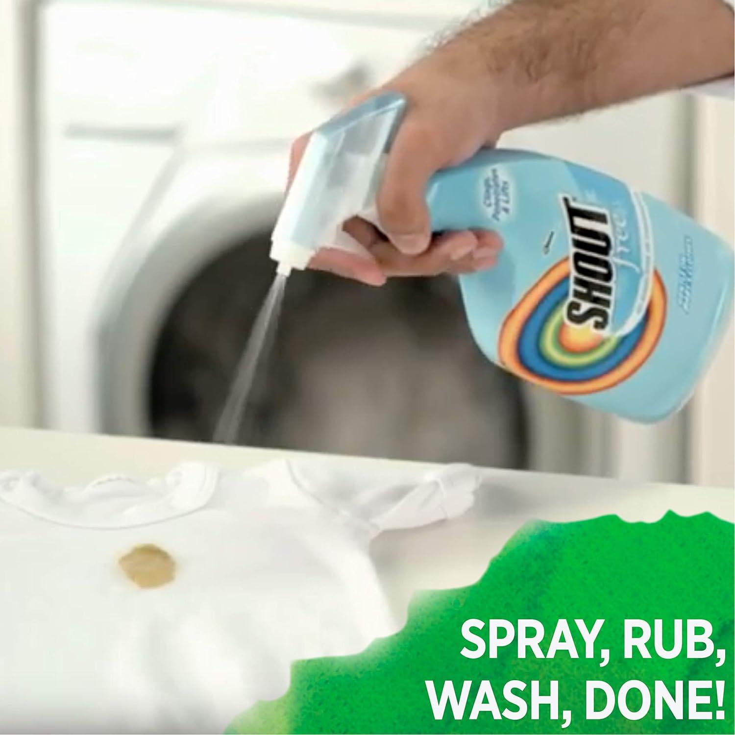 image:imageShout Free Laundry Stain Remover Spray Active Enzyme Formula is Fragrance Bleach and Dye Free Removes Everyday Stains including Baby Stains 22oz Spray22 Fl Oz Pack of 2