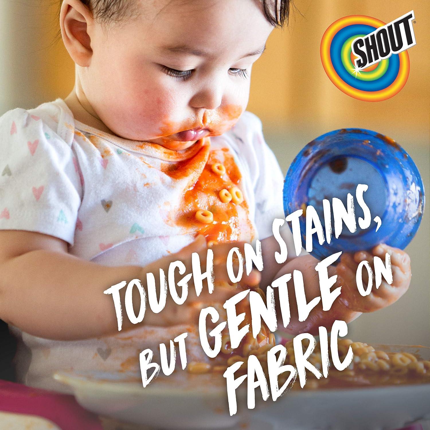 image:imageShout Free Laundry Stain Remover Spray Active Enzyme Formula is Fragrance Bleach and Dye Free Removes Everyday Stains including Baby Stains 22oz Spray22 Fl Oz Pack of 2