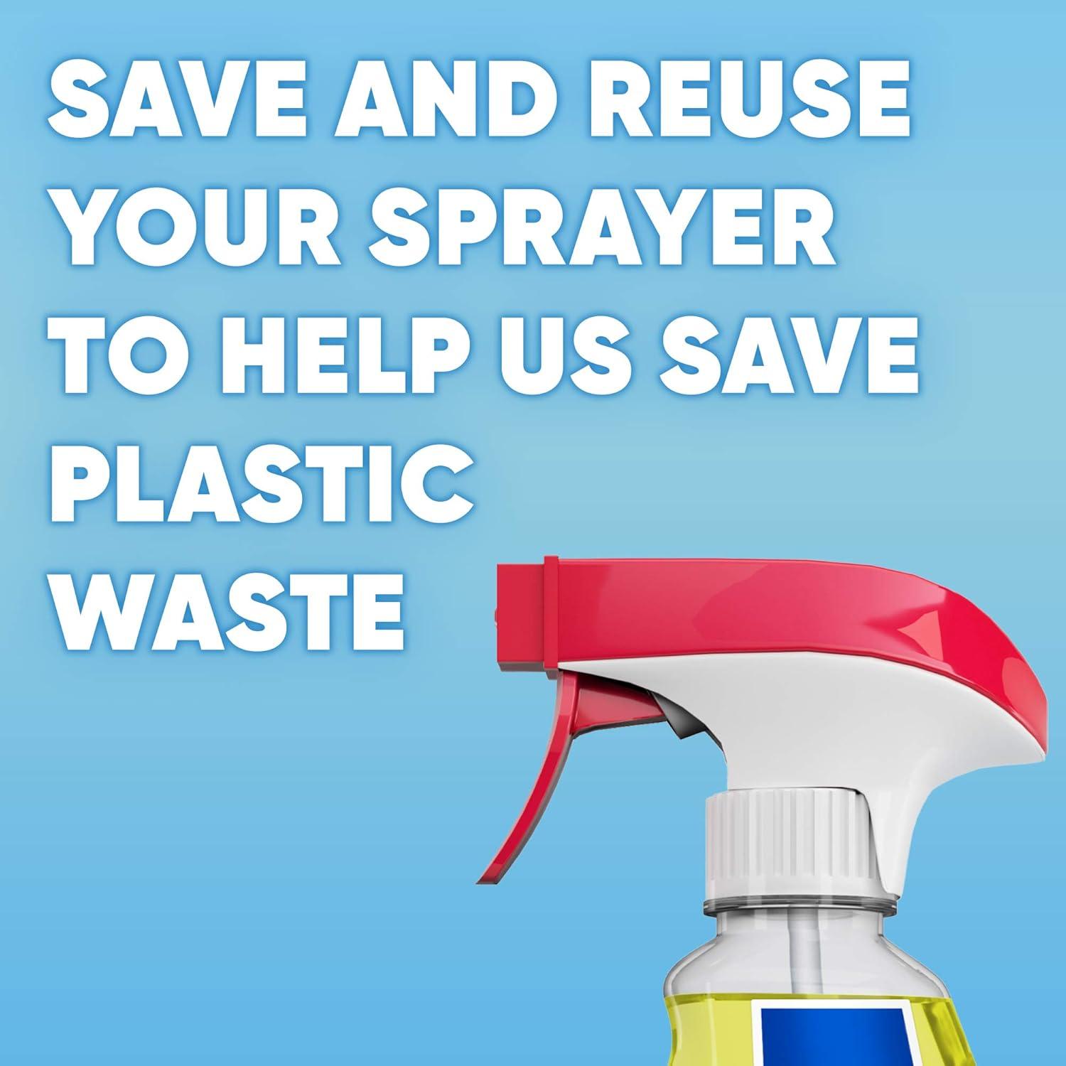image:imageWindex Refill Multipurpose Disinfectant Cleaner Spray with Reusable Trigger Bottle Made from 100 Recovered Coastal Plastic Surface Cleaning Spray Citrus Fresh Scent 32 Fl Oz Pack of 3Refill