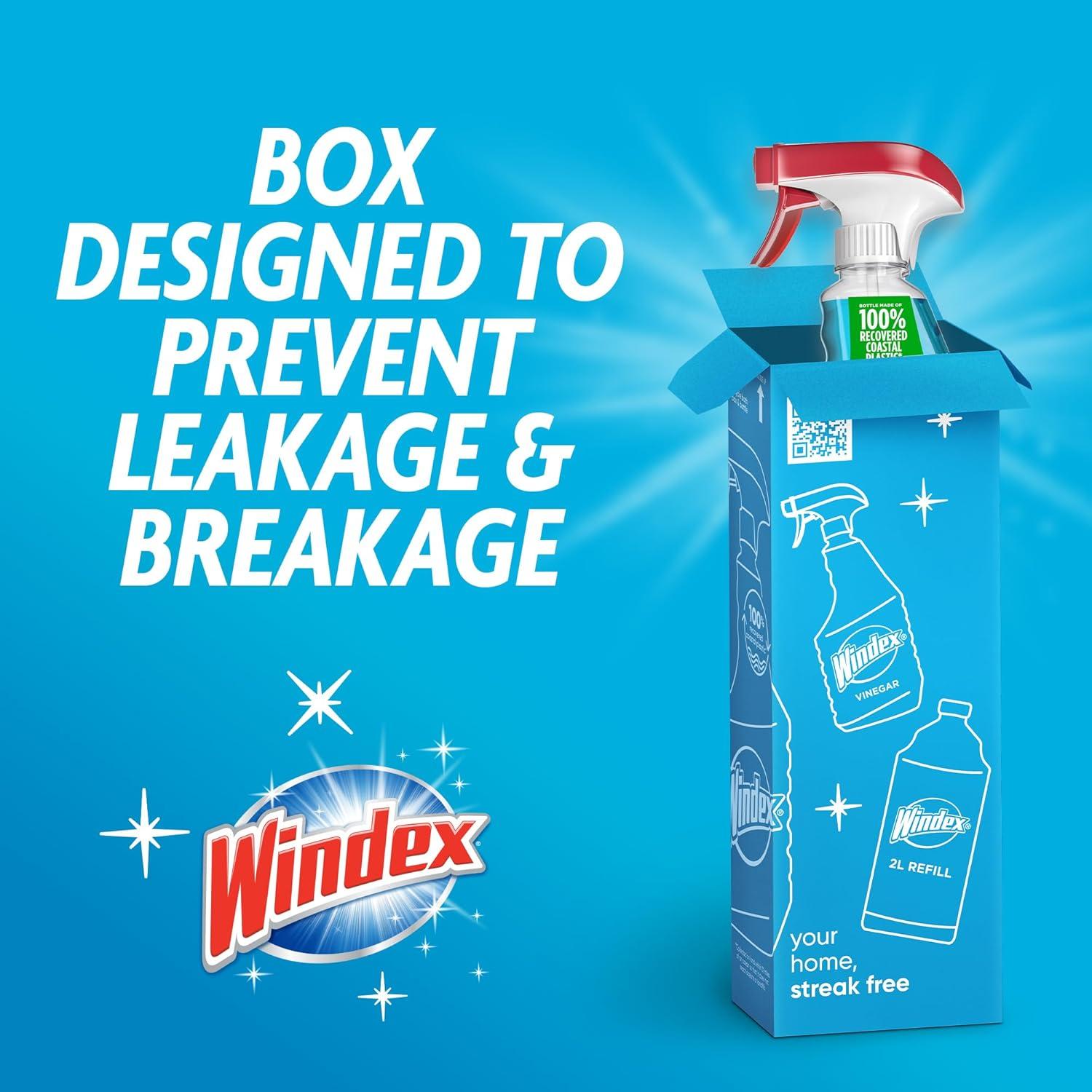 image:imageWindex Refill Original Blue Glass and Window Cleaner Bottles 1 Reusable Spray Trigger Surface Cleaning Spray Original Blue Scent 32 Fl Oz Pack of 323 Fl Oz Pack of 2