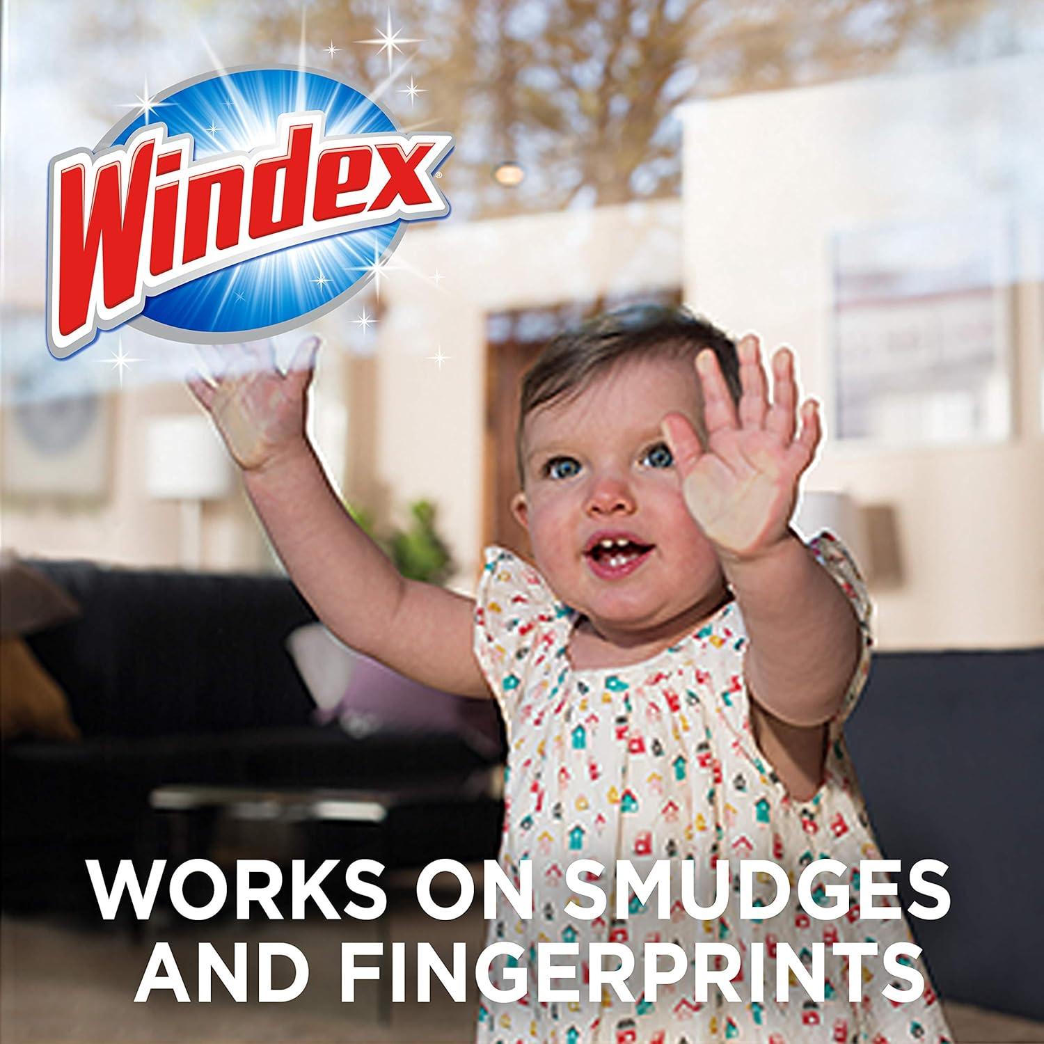 image:imageWindex Wipes Glass Cleaning PreMoistened Glass and Surface Wipes to Clean Home Surfaces Household Essentials Original Scent 38 Count Pack of 638 Count Pack of 2