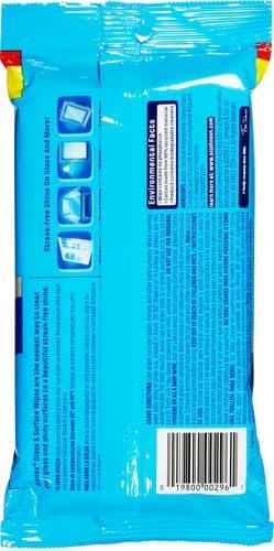 image:imageWindex Wipes Glass Cleaning PreMoistened Glass and Surface Wipes to Clean Home Surfaces Household Essentials Original Scent 38 Count Pack of 638 Count Pack of 2