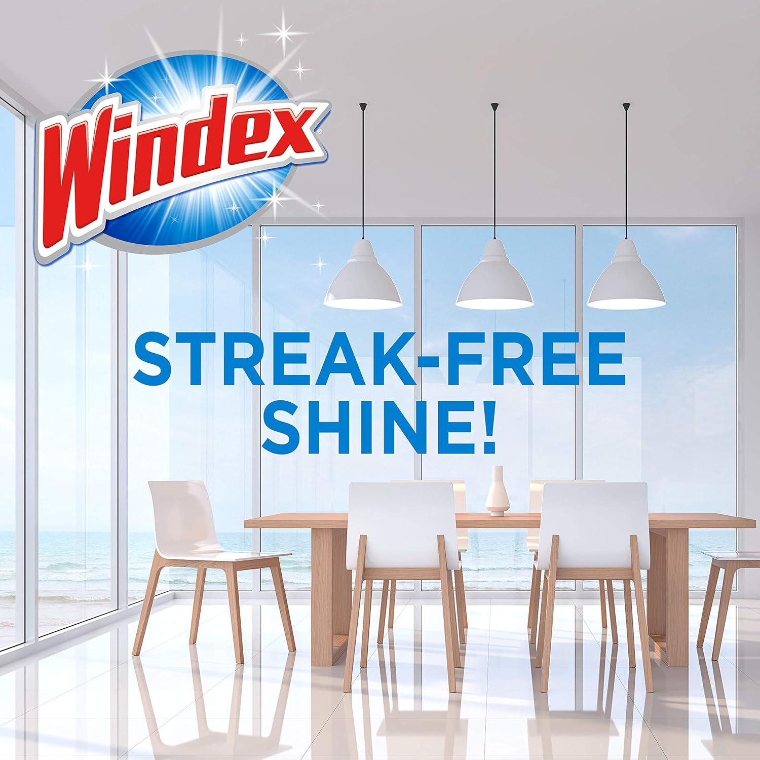 image:imageWindex Wipes Glass Cleaning PreMoistened Glass and Surface Wipes to Clean Home Surfaces Household Essentials Original Scent 38 Count Pack of 638 Count Pack of 2