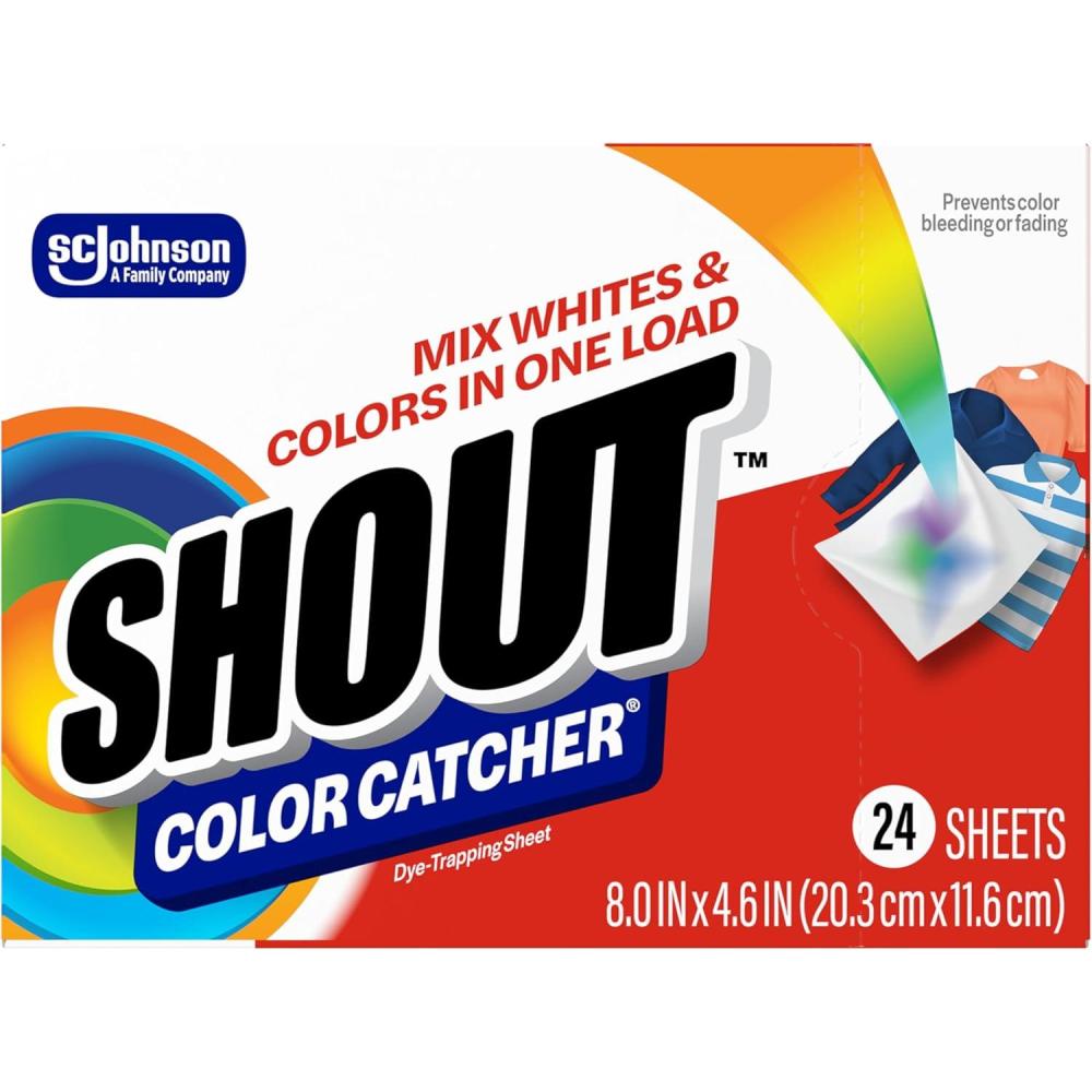 image:imageShout Color Catcher Sheets for Laundry Allow Mixed Washes Prevent Color Runs and Maintain Original Clothing 24 Count Pack of 1224 Count Pack of 1