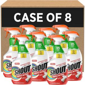 image:imageSC Johnson Professional Shout Active Enzyme Laundry Stain Remover Spray 22 fl oz Pack of 8