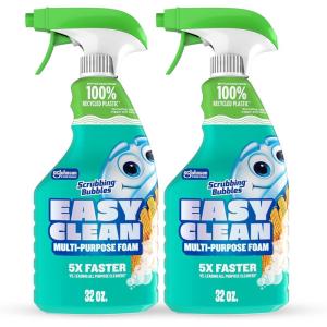 image:imageScrubbing Bubbles Easy Clean Foaming BleachFree Bathroom All Purpose Cleaner FastActing Foam Cleans Limescale Dirt and Grime on Showers Sinks Toilets Tiles Counters amp More 32oz Spray32 Fl Oz Pack of 2