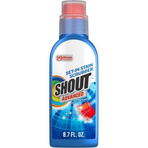 image:imageShout Advanced Stain Remover Gel for Clothes Laundry Ultra Concentrated Gel with Builtin Scrubber Brush for Deep SetIn stains 87oz