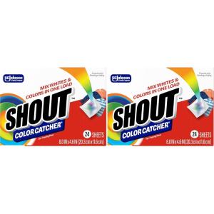 image:imageShout Color Catcher Sheets for Laundry Allow Mixed Washes Prevent Color Runs and Maintain Original Clothing 24 Count Pack of 1224 Count Pack of 2