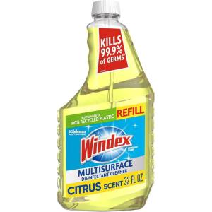 image:imageWindex Refill Multipurpose Disinfectant Cleaner Spray with Reusable Trigger Bottle Made from 100 Recovered Coastal Plastic Surface Cleaning Spray Citrus Fresh Scent 32 Fl Oz Pack of 3Refill