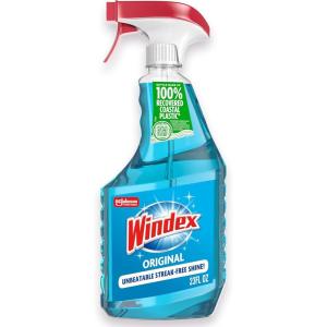 image:imageWindex Refill Original Blue Glass and Window Cleaner Bottles  1 Reusable Spray Trigger Surface Cleaning Spray Original Blue Scent 32 Fl Oz Pack of 323 Fl Oz Pack of 1