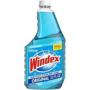 image:imageWindex Refill Original Blue Glass and Window Cleaner Bottles  1 Reusable Spray Trigger Surface Cleaning Spray Original Blue Scent 32 Fl Oz Pack of 332 Fl Oz Pack of 1