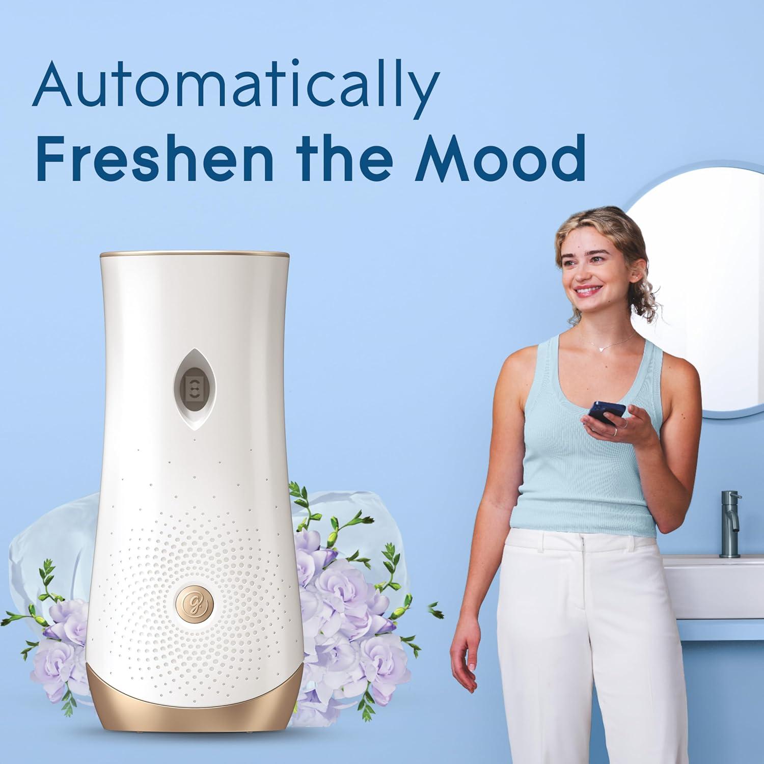 image:imageGlade Automatic Spray Air Freshener Refill Scented Air Freshener for Home and Bathroom Clean Linen 62 Oz 3 CountClean Linen
