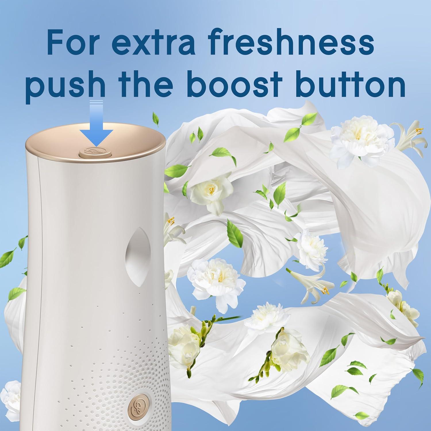 image:imageGlade Automatic Spray Air Freshener Refill Scented Air Freshener for Home and Bathroom Clean Linen 62 Oz 3 CountClean Linen