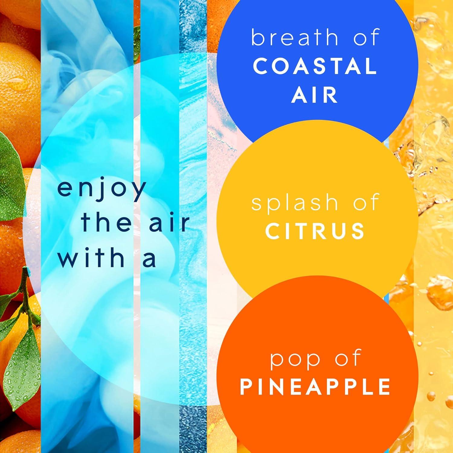 image:imageGlade Automatic Spray Air Freshener Refill Scented Air Freshener for Home and Bathroom Clean Linen 62 Oz 3 CountCoastal Sunshine Citrus