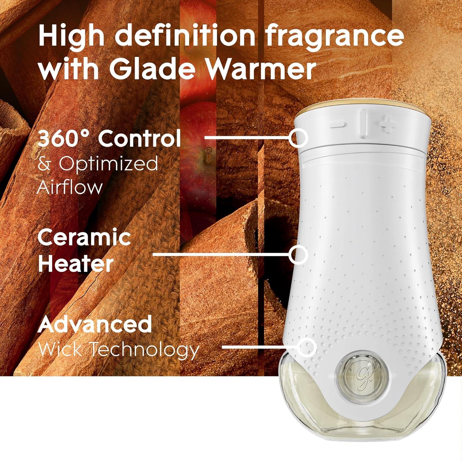 image:imageGlade PlugIns Refills Air Freshener Scented and Essential Oils for Home and Bathroom Cashmere Woods 67 Fl Oz 10 CountApple Cinnamon