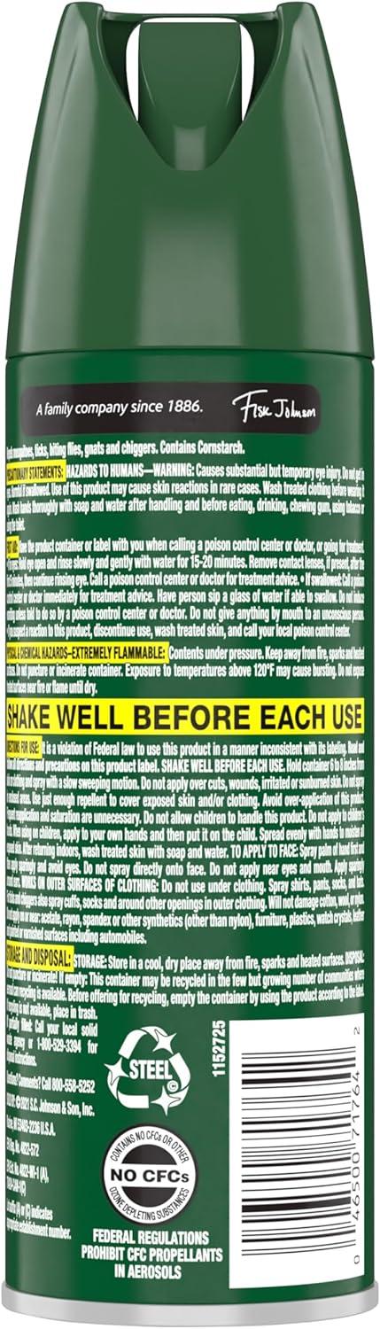 image:imageOFF Deep Woods Insect Repellent Aerosol Dry NonGreasy Formula Bug Spray with Long Lasting Protection from Mosquitoes 4 Oz 2 Count4 Ounce Pack of 2