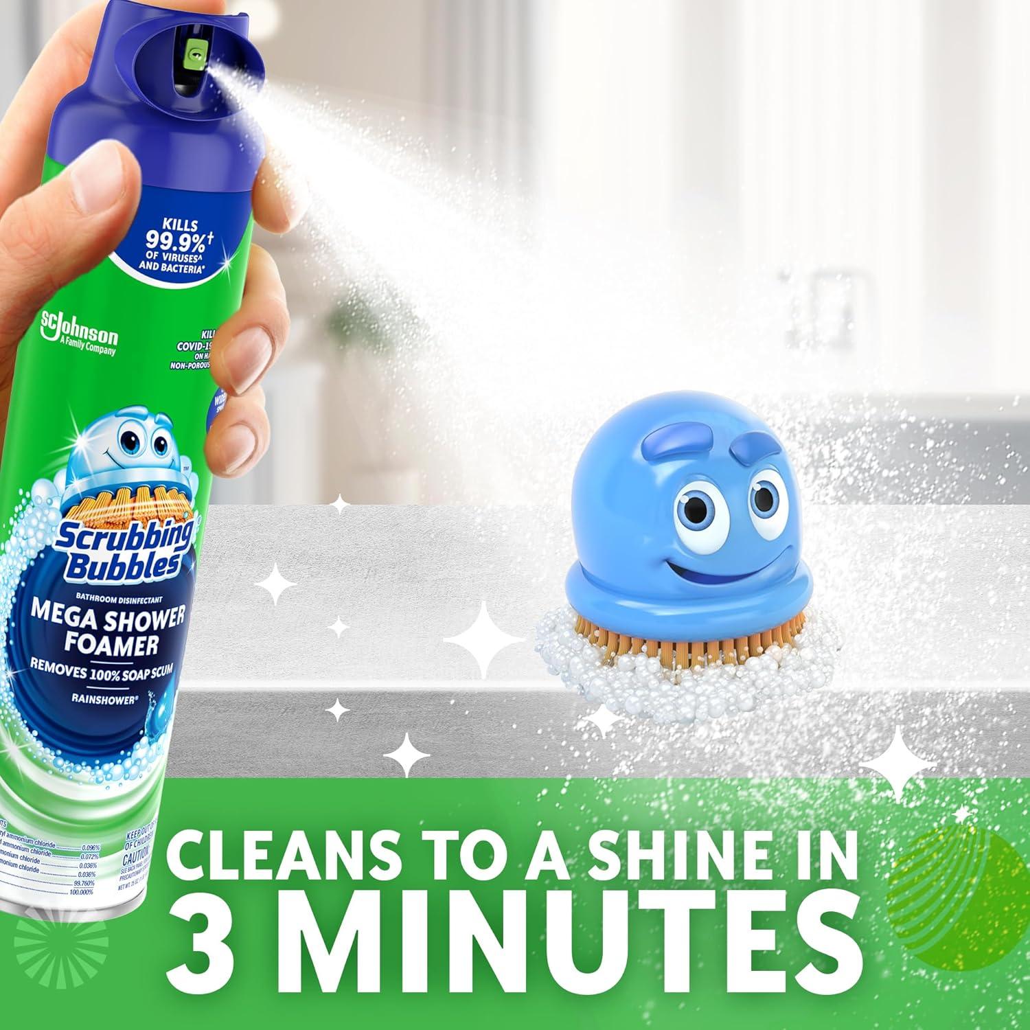 image:imageScrubbing Bubbles Mega Bathroom and Shower Foamer Aerosol Rainshower Scent 20oz Pack of 220 Ounce Pack of 2