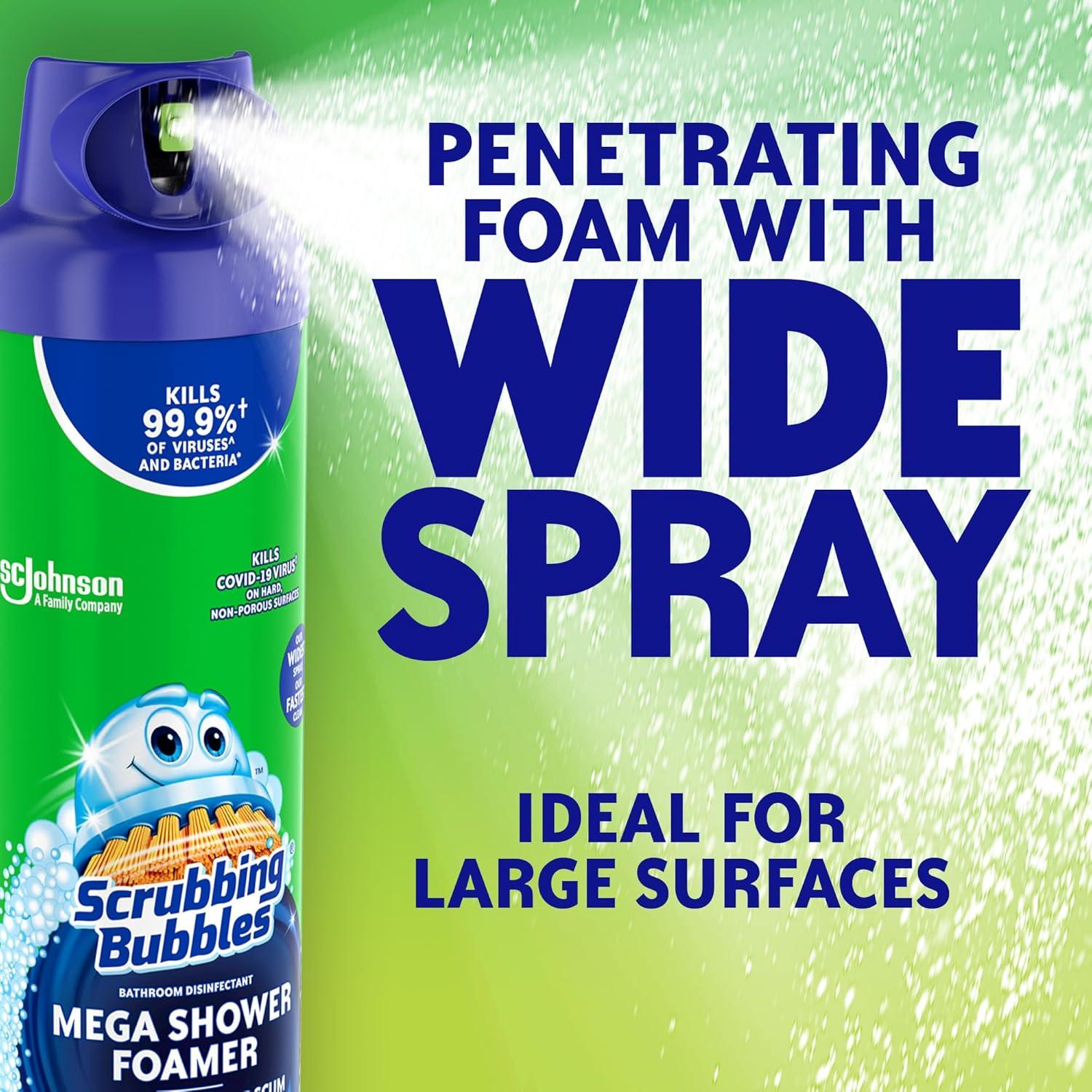 image:imageScrubbing Bubbles Mega Bathroom and Shower Foamer Aerosol Rainshower Scent 20oz Pack of 220 Ounce Pack of 2