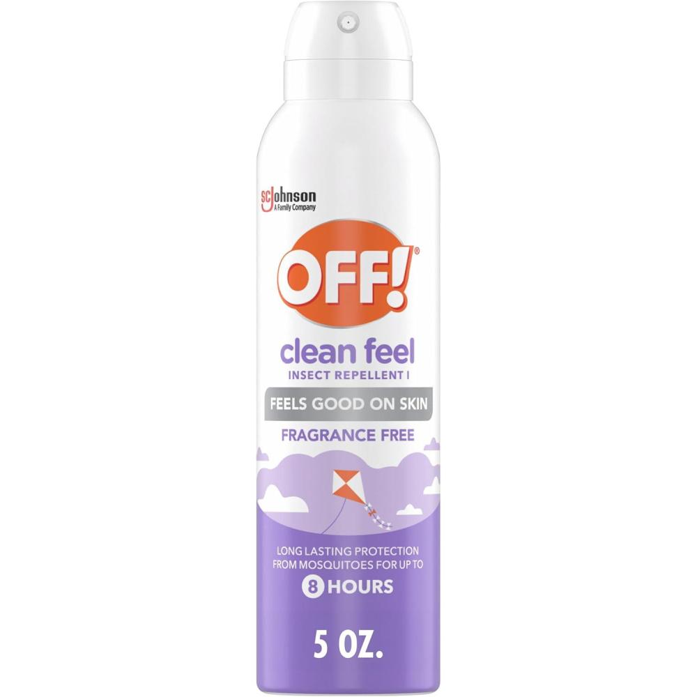 image:imageOFF Clean Feel Insect Repellent Aerosol with 20 Picaridin Bug Spray with Long Lasting Protection from Mosquitoes Feels Good on Skin 5 oz5 Ounce Pack of 1