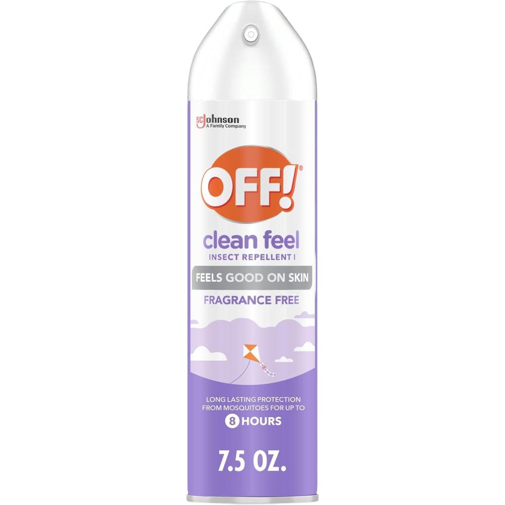 image:imageOFF Clean Feel Insect Repellent Aerosol with 20 Picaridin Bug Spray with Long Lasting Protection from Mosquitoes Feels Good on Skin 5 oz75 Ounce Pack of 1
