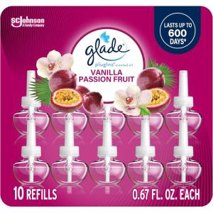 image:imageGlade PlugIns Refills Air Freshener Scented and Essential Oils for Home and Bathroom Cashmere Woods 67 Fl Oz 10 CountVanilla Passionfruit