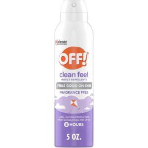 image:imageOFF Clean Feel Insect Repellent Aerosol with 20 Picaridin Bug Spray with Long Lasting Protection from Mosquitoes Feels Good on Skin 5 oz5 Ounce Pack of 1