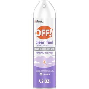 image:imageOFF Clean Feel Insect Repellent Aerosol with 20 Picaridin Bug Spray with Long Lasting Protection from Mosquitoes Feels Good on Skin 5 oz75 Ounce Pack of 1