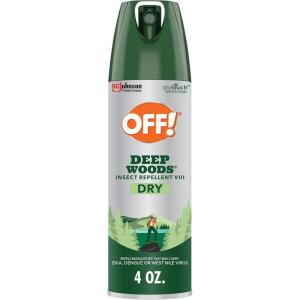 image:imageOFF Deep Woods Insect Repellent Aerosol Dry NonGreasy Formula Bug Spray with Long Lasting Protection from Mosquitoes 4 Oz 2 Count4 Ounce Pack of 1