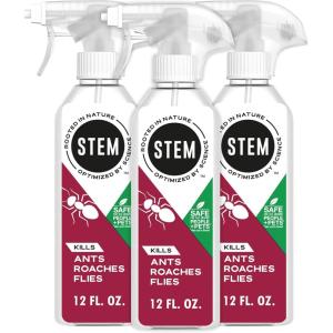 image:imageSTEM Kills Ants Roaches And Flies PlantBased Active Ingredient Bug Spray Botanical Insecticide For Indoor And Outdoor Use 12 fl oz Pack Of 112 Fl Oz Pack of 3
